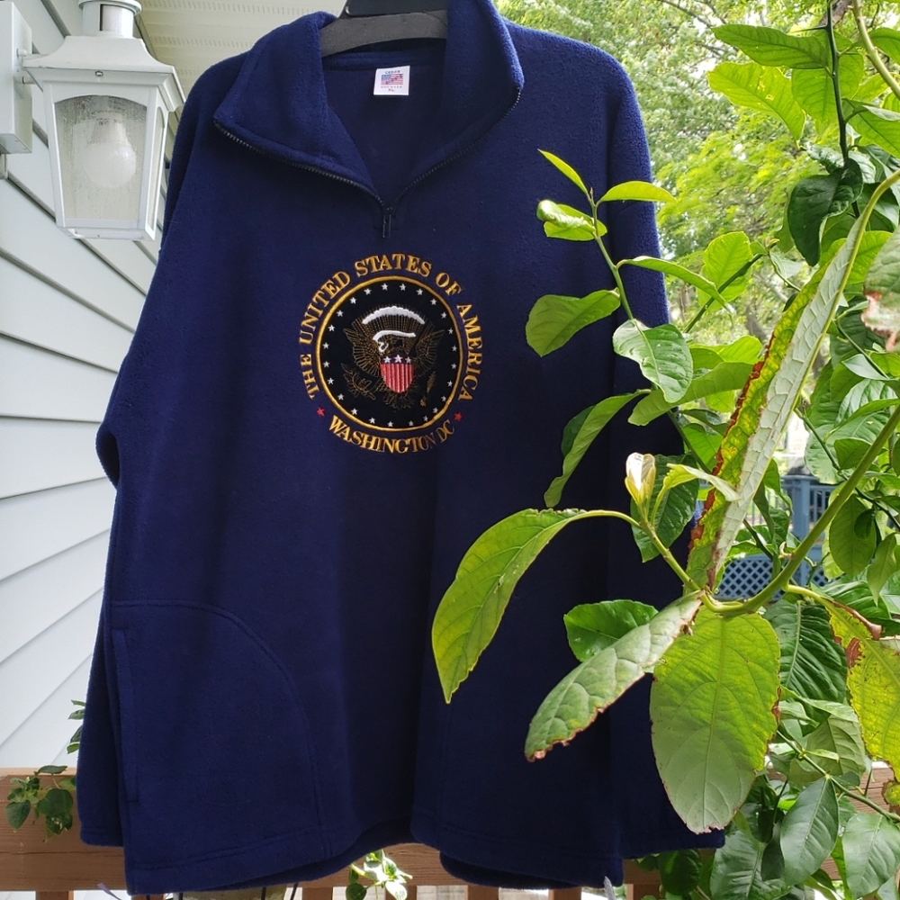 Washington DC Fleece Sweatshirt XL Navy